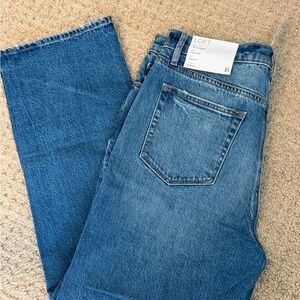 NWT LOFT Women’s Classic Denim The Straight High Rise Jeans 31